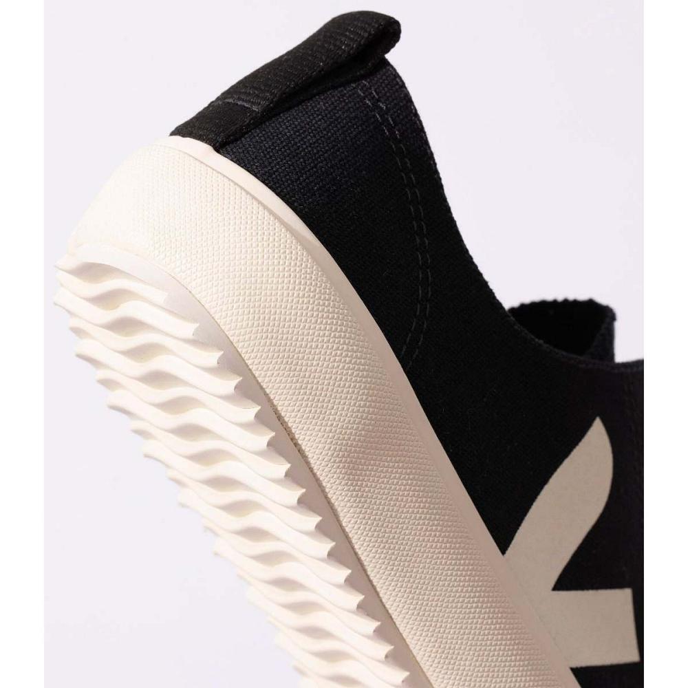 παπουτσια ανδρικα Veja NOVA CANVAS Black/White | GR 246QMA